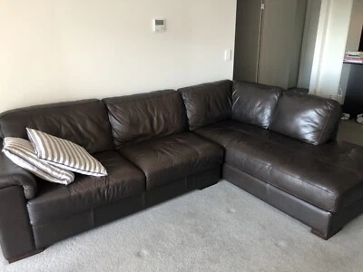 Brown Leather Couch Sofas Gumtree Australia Brisbane North