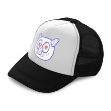Kids Trucker Hat Owl Cartoon Unicorn Polyester Boys Caps Girls Caps Adjustable