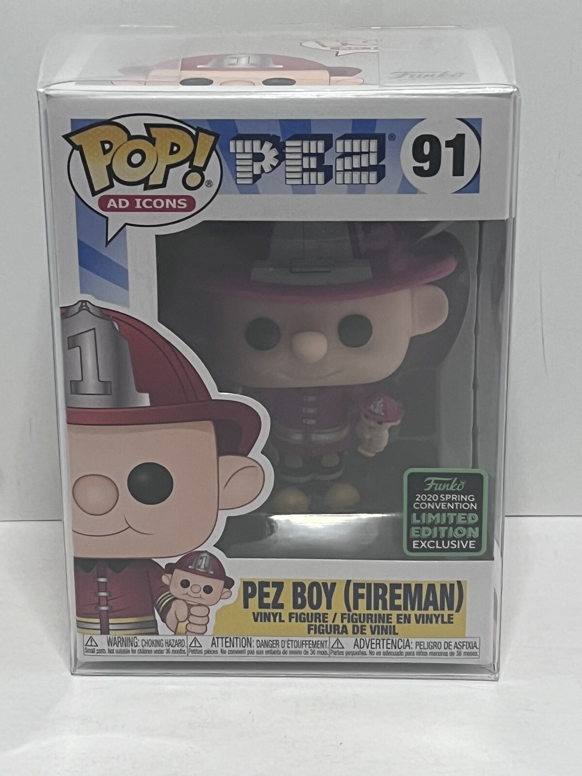 Funko Pop! Pez: Pez Boy #91 2020 Eccc Exclusive W/ Pop Protector