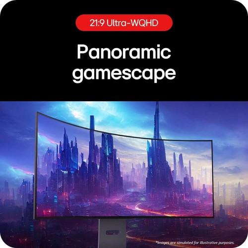 LG UltraGear 39 Inch WQHD 240Hz OLED Gaming Monitor, 39GS95QE-B- *New & Sealed* - Picture 3 of 8