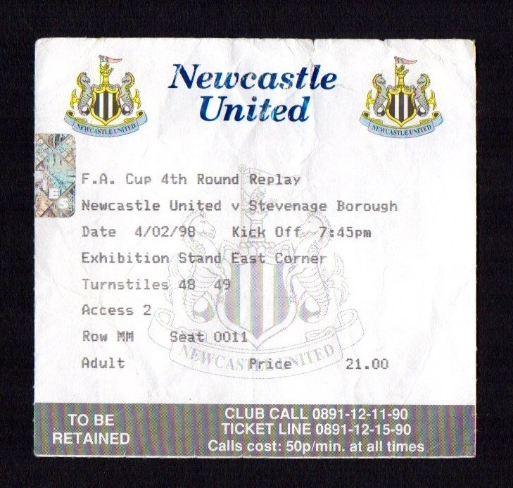 1932 F.A. Cup final ticket stub Arsenal v Newcastle United - (Graham Budd Auctions) | Sports Memorabilia
