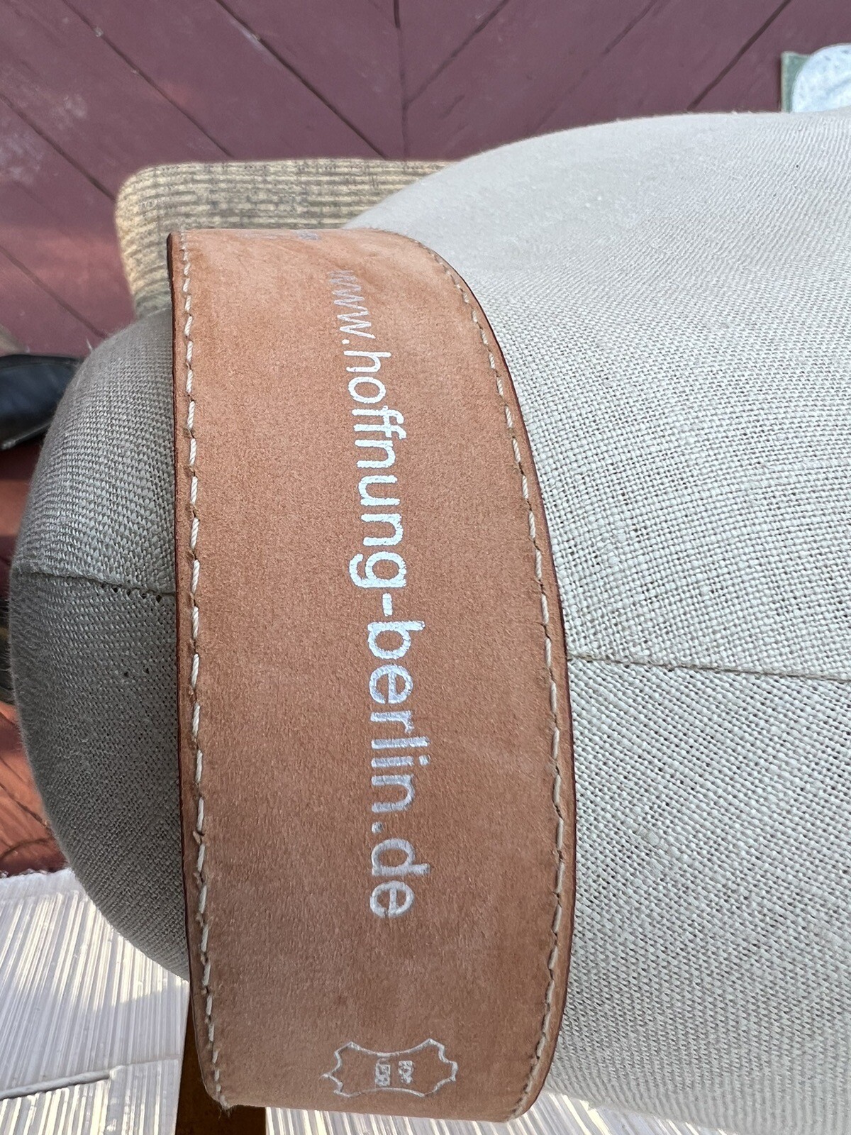 HoffnungBerlin Unisex Lime Green Leather Belt Size X… Gem