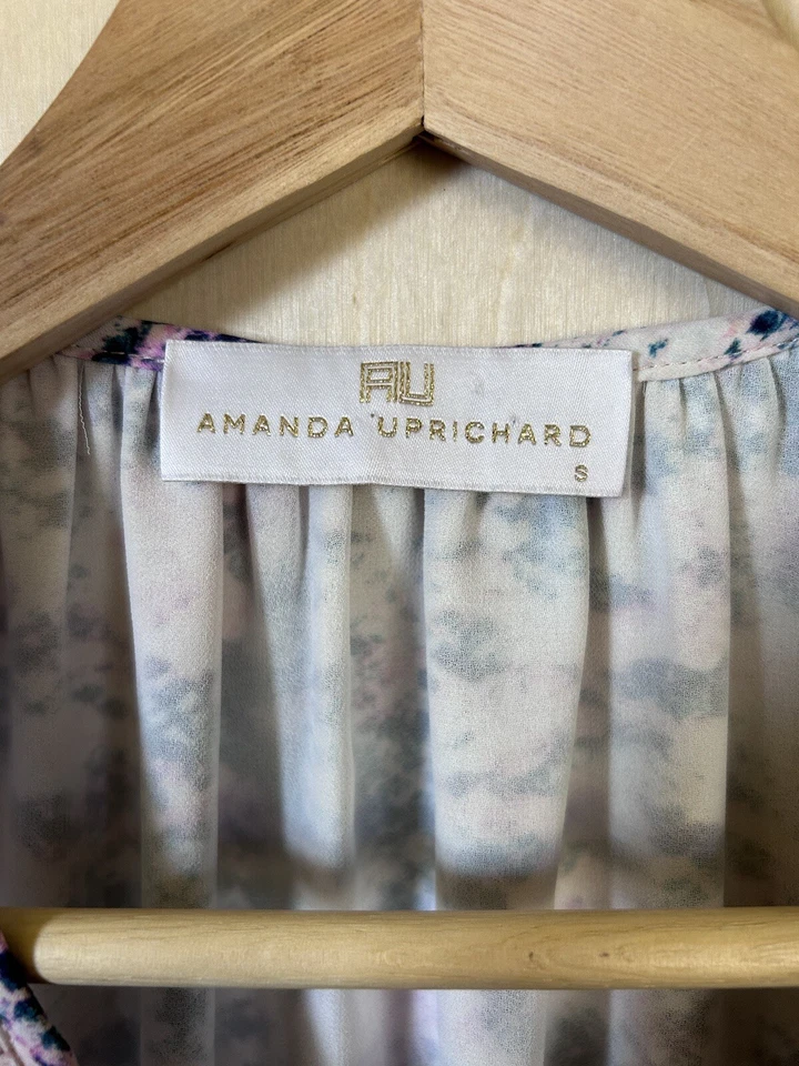 Vestido Blusa Mujer Amanda Uprichard Talla Pequeña Hombro Frío Multicolor Foto 4 de 4