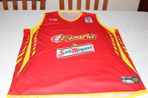 CAMISETA OFICIAL SELECCION ESPAÑA LI NING XL PUBLI SAN | eBay