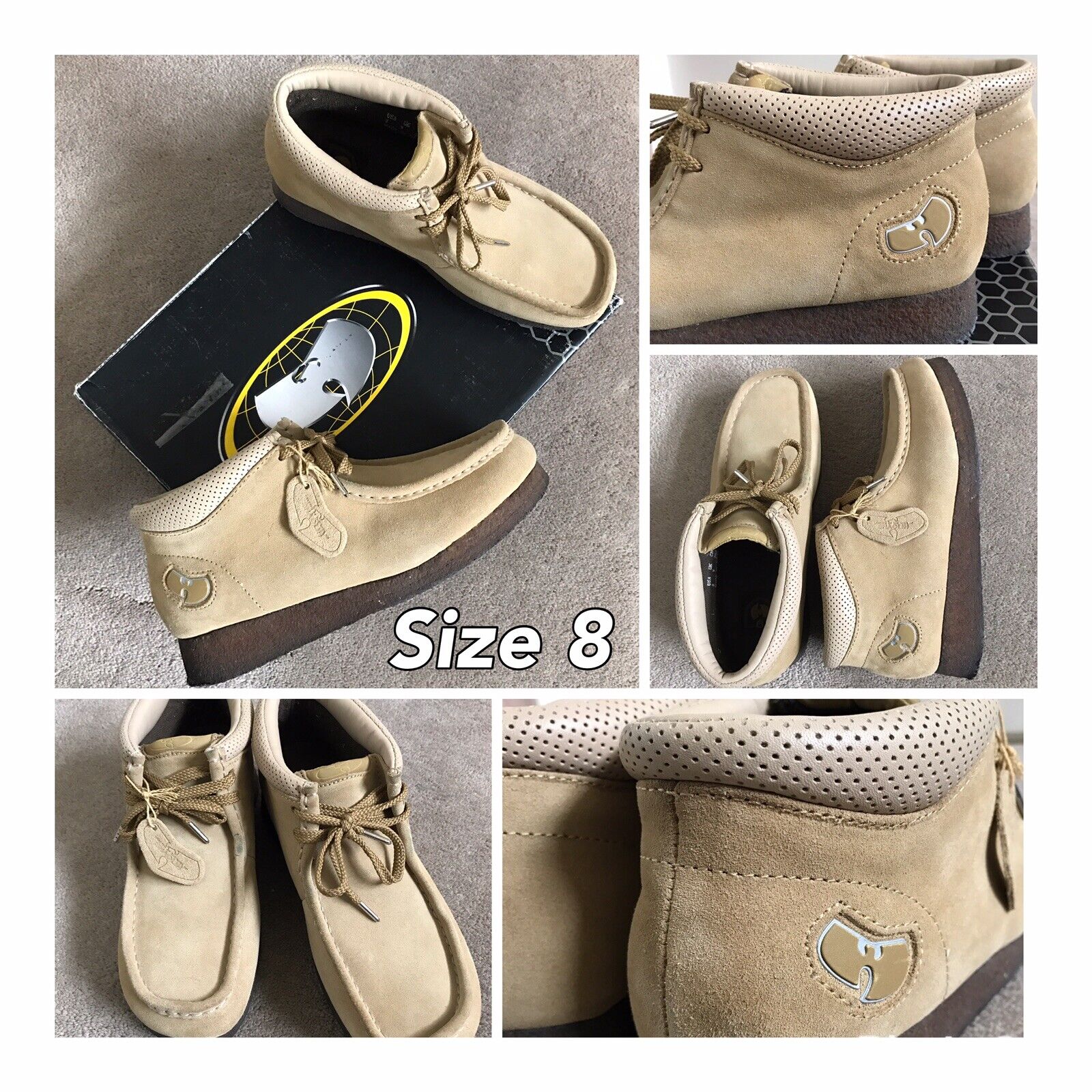 Wu-Tang Shoes Size 9.5 Wu-Tang Wallabees Authentic Ghostface