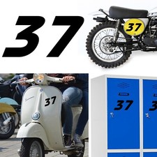 Number 37, Sticker Vinyl Version v2 Racing