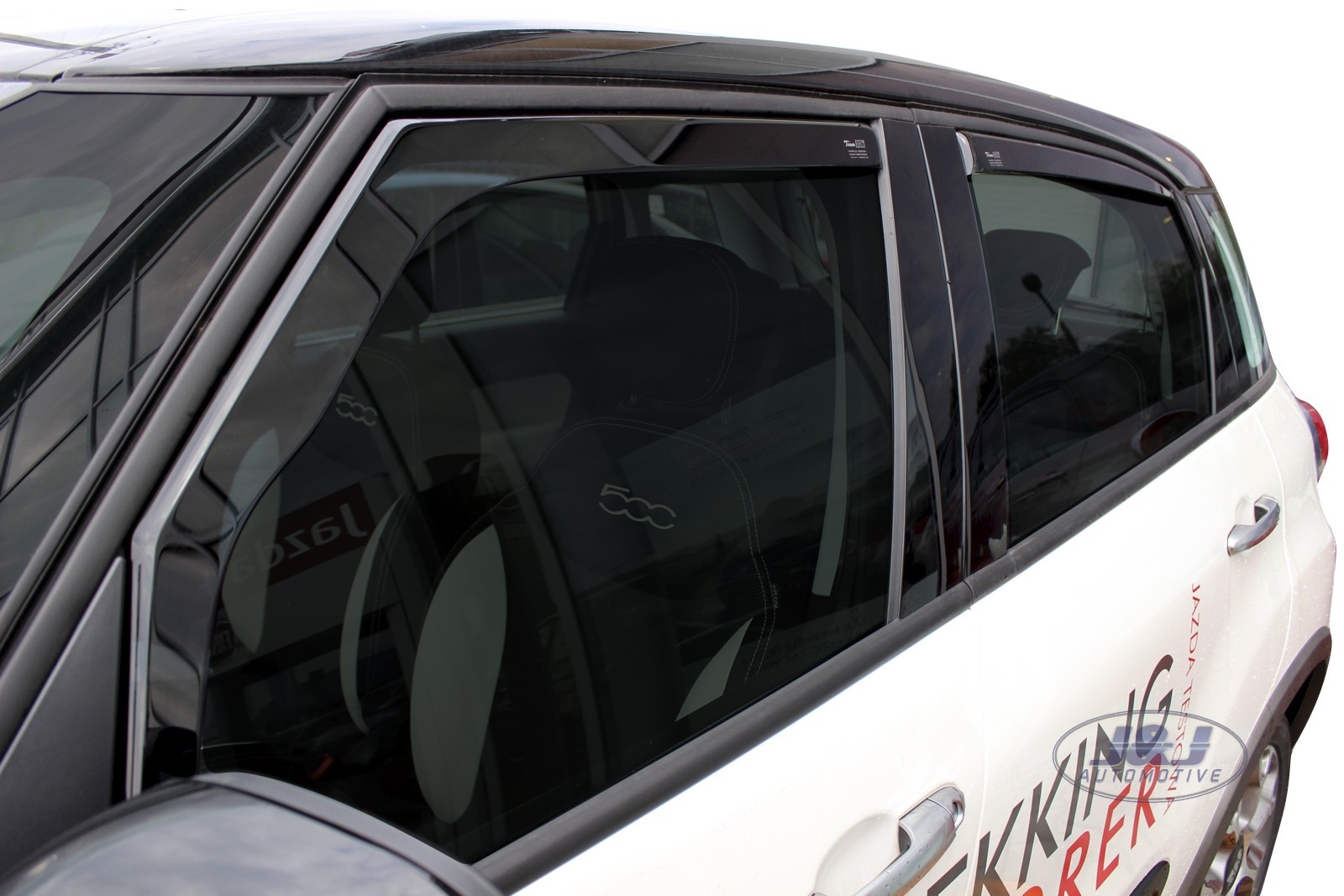 TO FIT FIAT 500L 2012 up wind deflectors 4pc set TINTED HEKO eBay