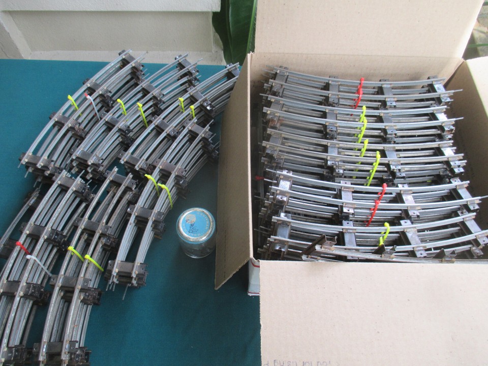 Vintage American Flyer S Gauge Train Track Lot of 80+ Assortment Good