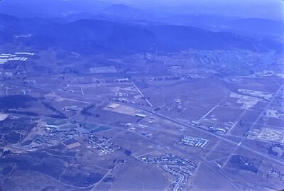 35mm Slide 1970 Aerial View of San Marcos & Williams Bros Aircraft Model Factory