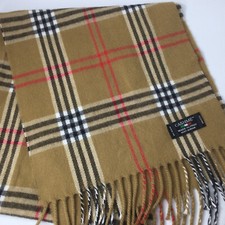 Cashme Soft Acrylic Men Scarf Plaid Beige Black Red Italy