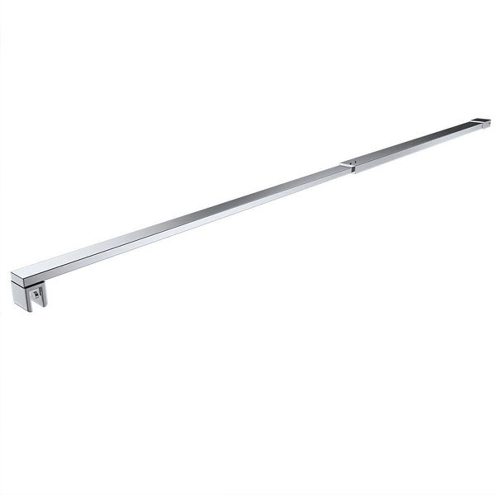 LukLoy Duschglas-Stabilisator – L-Form, Keine Bohrung Nötig – Für Rahmenlose Duschen, Glasstärke 8–12 Mm