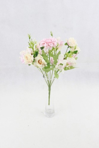 Künstliches Pastell Chrysantheme & Rose Bündel Tischstrauß Braut Hochzeitsdekor - Bild 5 von 6