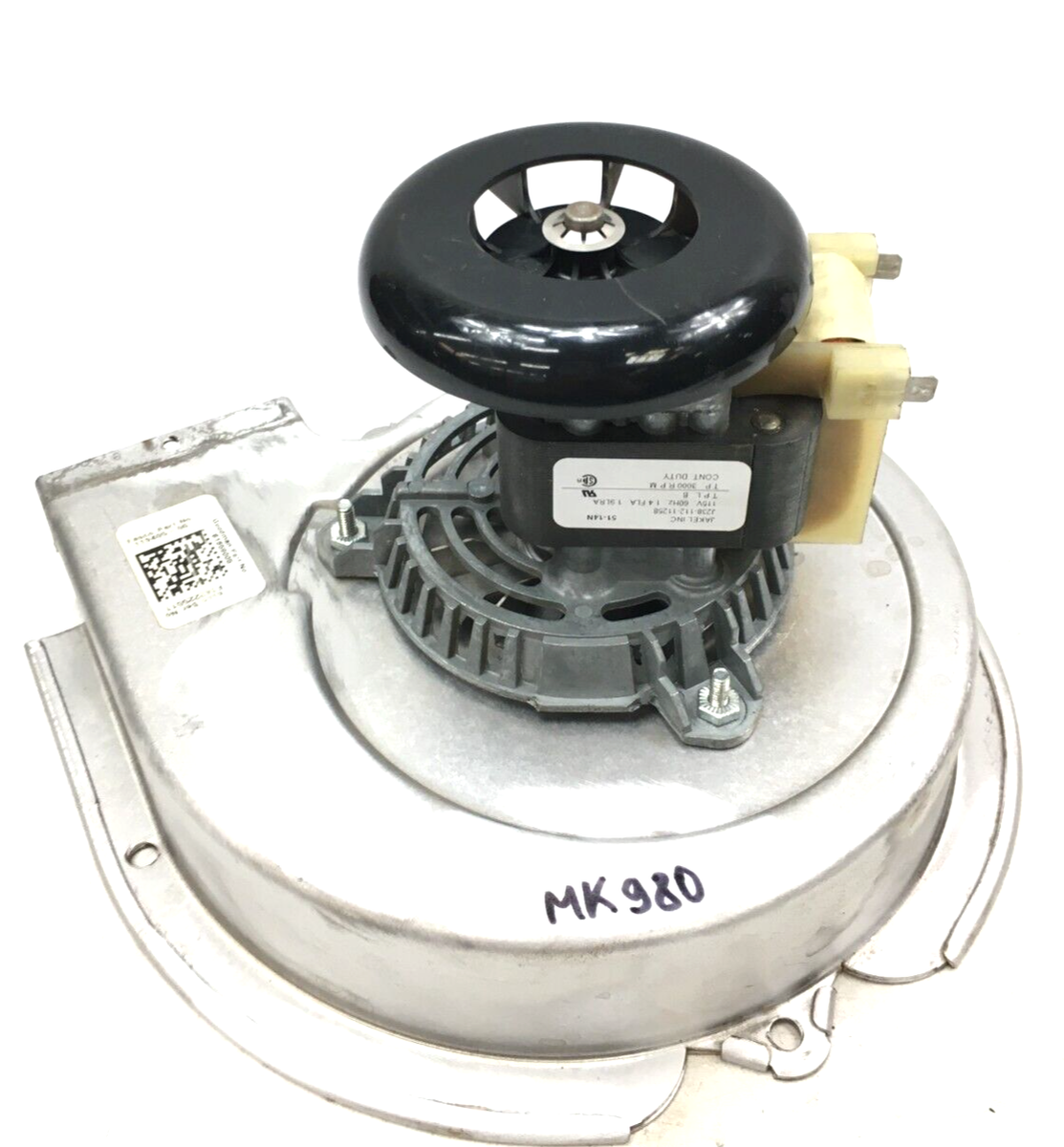 アラビアンジュエル プッシャーモーター Jakel Inducer Blower Motor J238-112-11258 119405-00 B1859005 115V