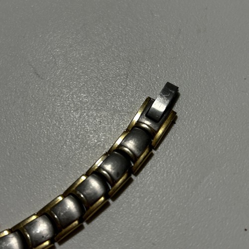 8” By 1/4” Holistic Health Bracelet Signed Titanium - Picture 4 of 10