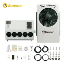 12V 12000BTU Air Conditioner Mini Split A/C For Semi Trucks Bus RV Caravan Vans