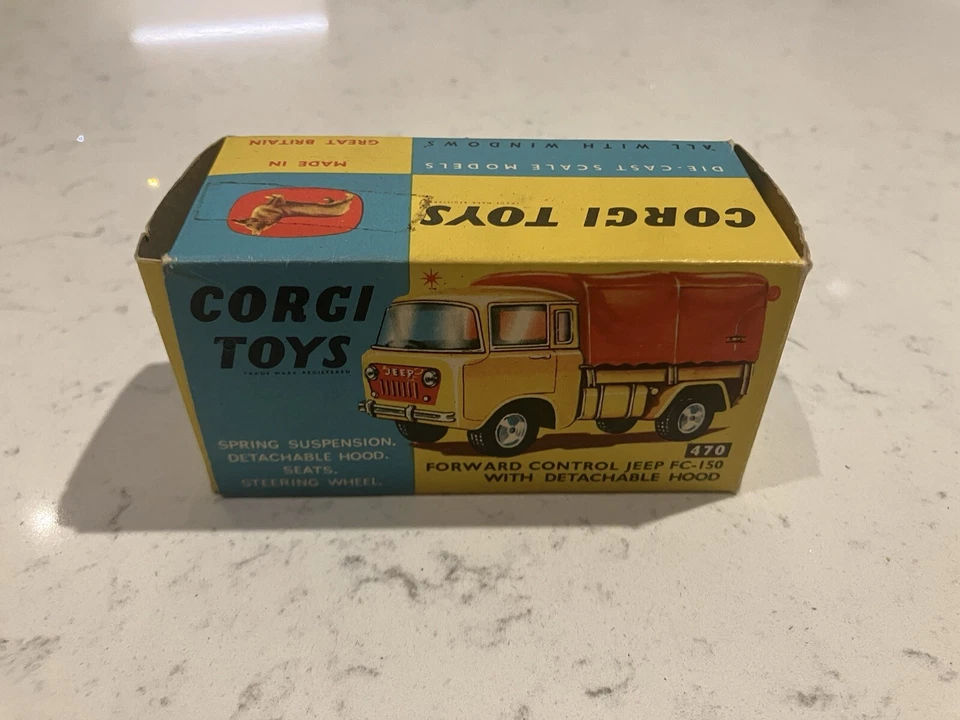 Vintage Corgi 470 - Jeep FC150 - Rojo impecable en caja Foto 2 de 3