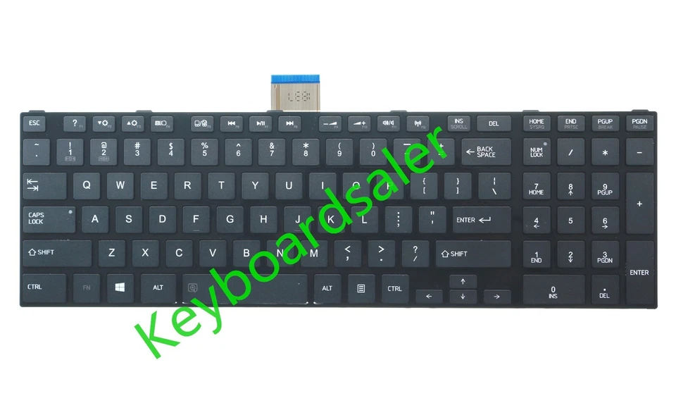 New for Toshiba C50-A C50D-A C55-A C55D-A C55-A-1NV series US Keyboard black - Image 2 of 4