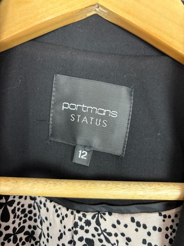 Portmans Status Womens Jacket Size 12 Viscose Single Breasted Formal Blazer - Picture 8 of 10