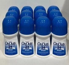 Avon ON DUTY 24 Hours SPORT Roll-on Deodorant 2.6oz (12 Pack)