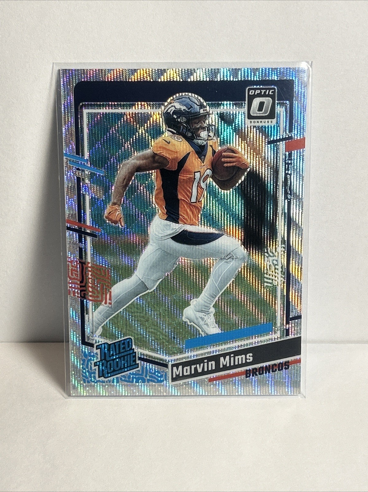 2023 Panini Donruss Optic - Rated Rookie Marvin Mims #231 Wave Prizm /300 (RC)