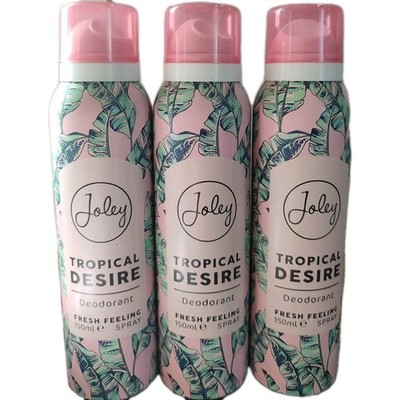 DIVA'S Joley TROPICAL Desire Deodorant FRISCHES GEFÜHL SPRAY 3ST