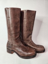 Frye Campus 14L Women Boots Made in USA Dark Brown Size 10 M