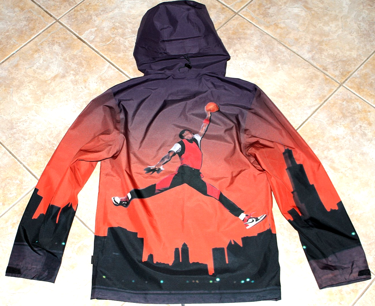 $500 NEW Nike Air Jordan Skyline Gore-Tex Rain Jacket Mens S Loose 