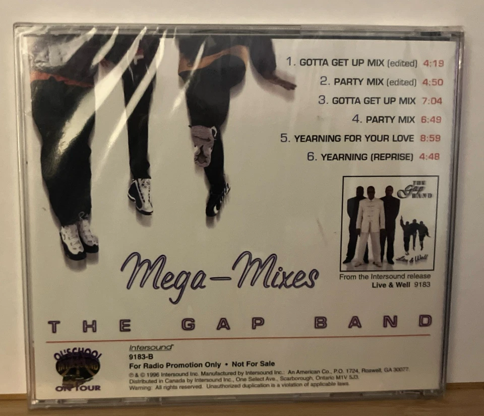 The Gap Band Mega-Mixes Maxi Single CD With Radio Edits Rare! New & Sealed! - Image 2 of 2