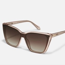 Quay Confidential Sunglasses- Doe Frame/Brown Lens