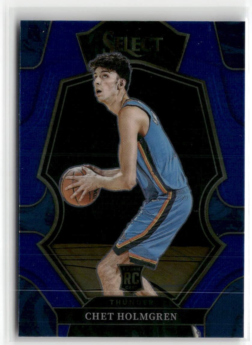 2022-23 Panini Select #196 Chet Holmgren Blue (Retail Base) ☘️112
