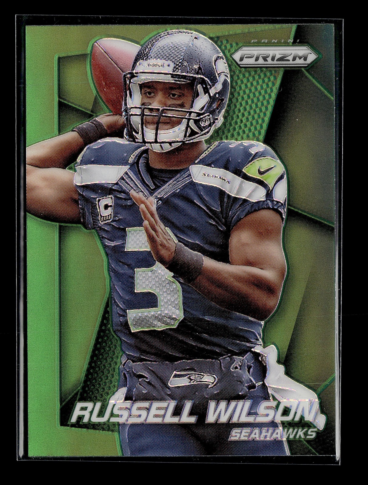 2014 Panini Prizm Russell Wilson Green Prizm #138