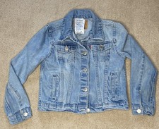 Levi Strauss Kids Blue Denim Jacket Size S 8-10 Years Cotton Lightweight