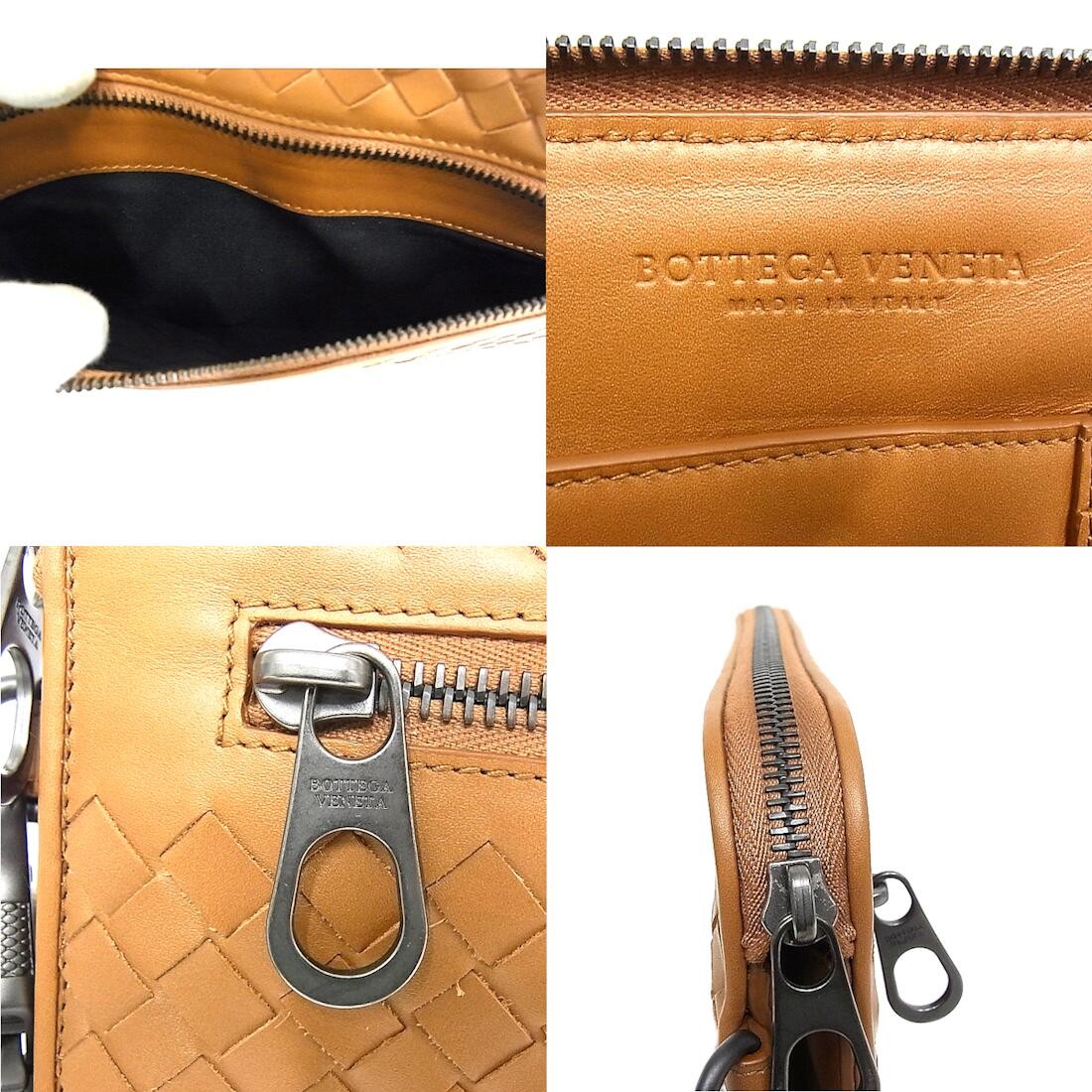 BOTTEGA VENETA Intrecciato Clutch Bag Leather Brown Men thumbnail 20