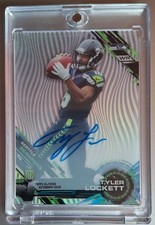 SEAHAWKS 🔥Tyler Locket Auto Rookie 2015 Topps High Tek Grass/Waves Autographs)