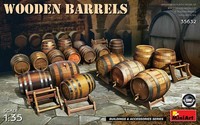 Miniart Wooden Barrels HolzfäSser Bausatz 1:35 Model Kit Art. 35632