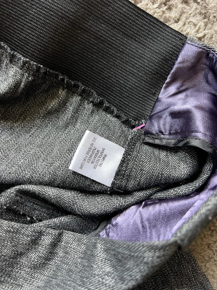 Falda Vintage Y2K Años 2000 Gris Medio Línea A Elastizada Oficina Sirena Corpcore Grunge Foto 4 de 4