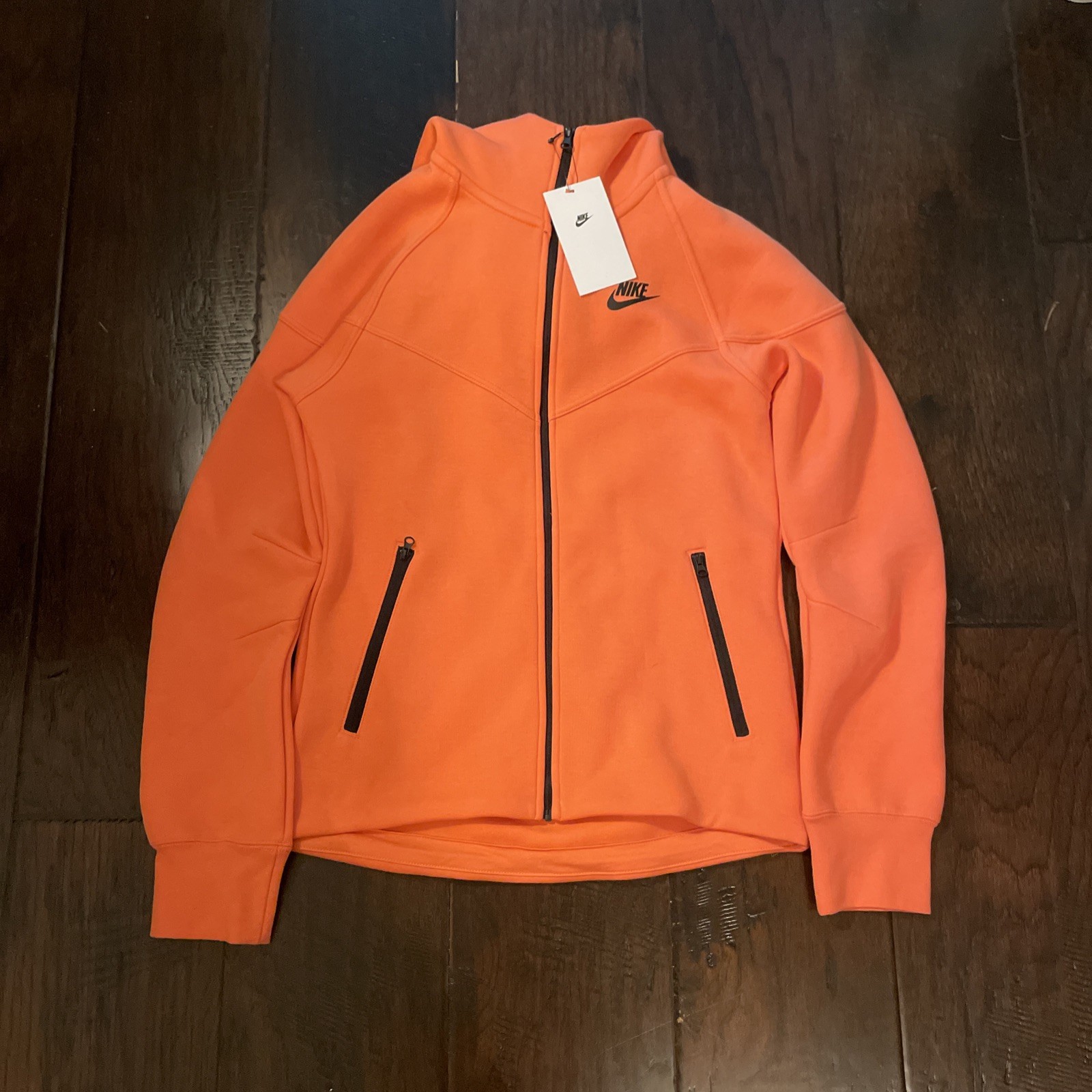 SACAI X NIKE Nike Tech Fleece Windrunner Felpa con Cappuccio EmberNWT Giacca Donna Taglia Small FB8338 814