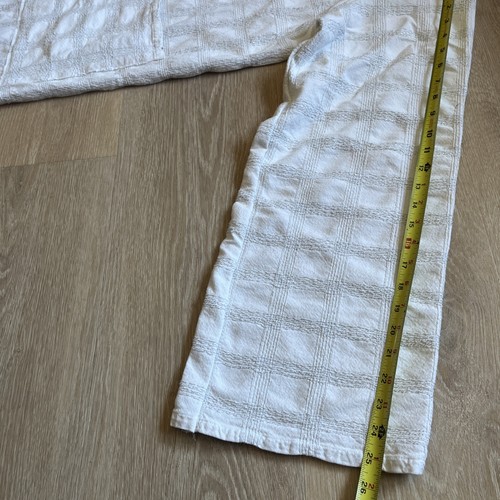 Vintage Tablecloth Wrap Cover White+Silver Handmade Rose Valley Craft Upcycle - Picture 13 of 14