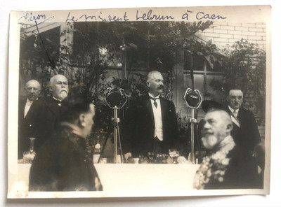 Henri Manuel - Präsident Albert Lebrun in der Normandie - Epochenabzug - 1932