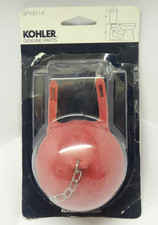 GENUINE Kohler GP49114 Rubber Red Toilet Tank Ball Flapper 2 in. with Chain