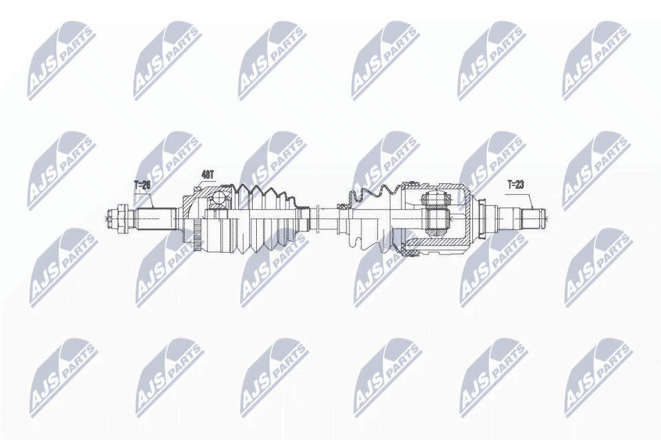 N.T.Y. NPW-TY-058.NTY Drive Shaft for TOYOTA