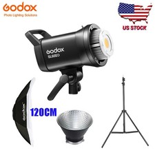 Godox SL60IID 70W LED Video Light COB LED Studio Light 120cm Softbox Stand Kit