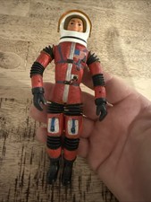Read Mattel 1966 Major Matt Mason Man in Space Sgt Storm w/ Helmet Red Broken