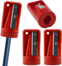 Carpenter Pencil Sharpener 4 Pack Manual Portable Woodworking Pencil Sharpeners