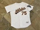 Vintage Oakland Athletics Barry Zito Game Worn Majestic Baseball Jersey, Size 50