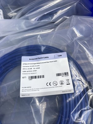 Lot of 400 mixed fs fiber optic patch cables