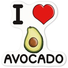 Aufkleber Sticker "I Love Avocado" (DW032447)