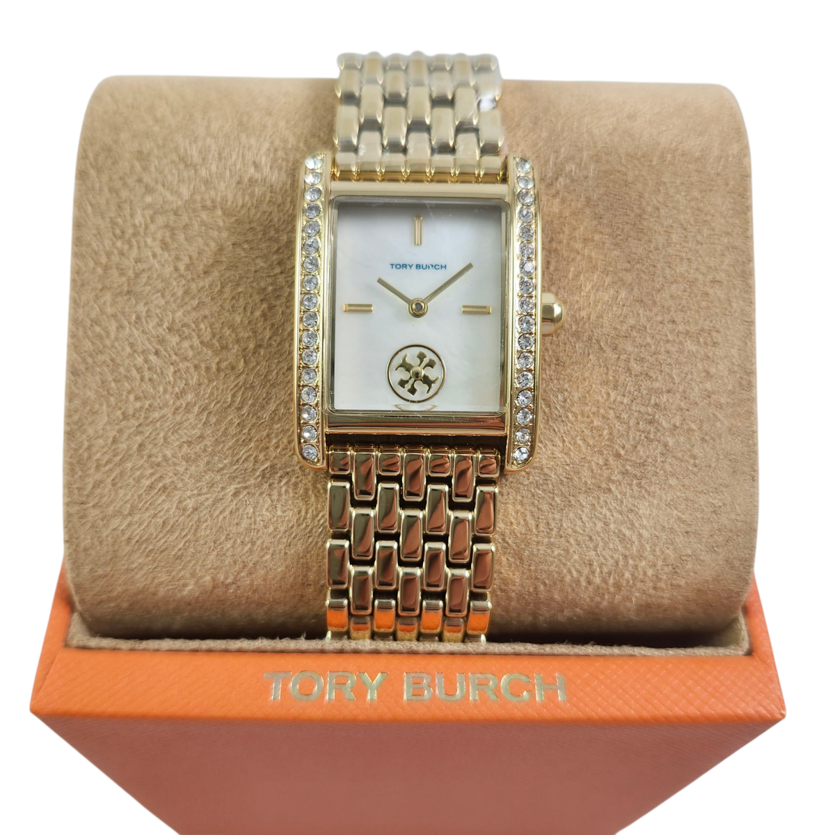 Tory Burch The Eleanor Women\'s Glossy MOP Dial Gold-Tone Quartz Watch TBW1073 Eleanor Watch: Women main image 4
