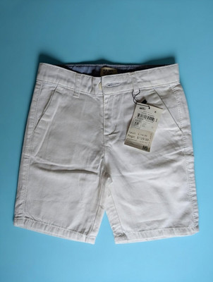 Koton Kids Boys White Chino Short, NWT Size 4-5 Years