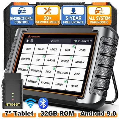 2026 Foxwell NT809 BT KFZ Diagnosegerät ALLE SYSTEM TPMS DPF AdBlue EPB CAN FD